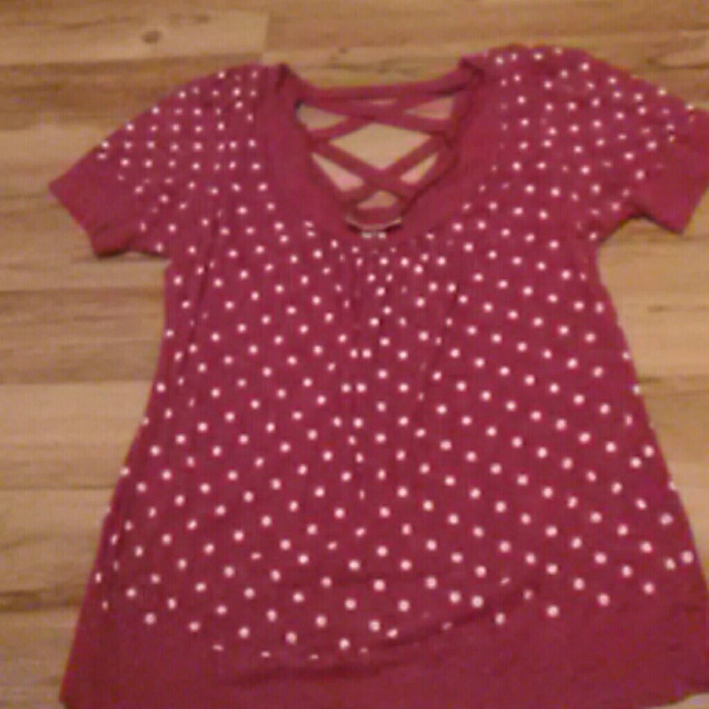 Lattice back T-shirt